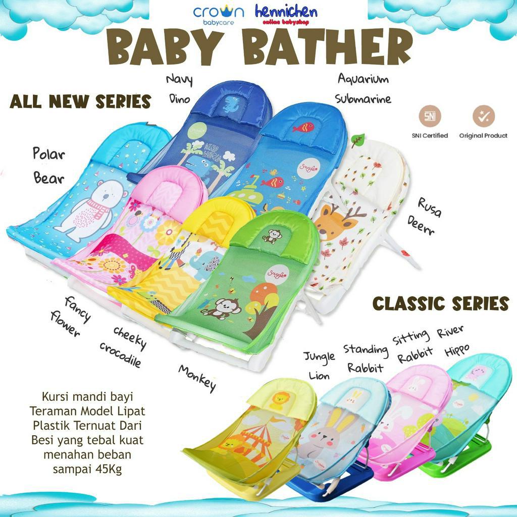 READY GOJEK BABY BATHER CROWN BABY BATHER | BATHTUB BAYI FREE BUBBLE..!!