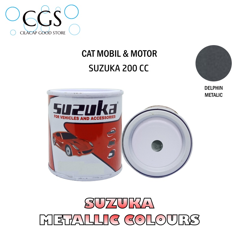 Cat Suzuka DELPHIN MET SM104 200cc - cat mobil grey metalik - cat motor abu - cat suzuka abu abu - c
