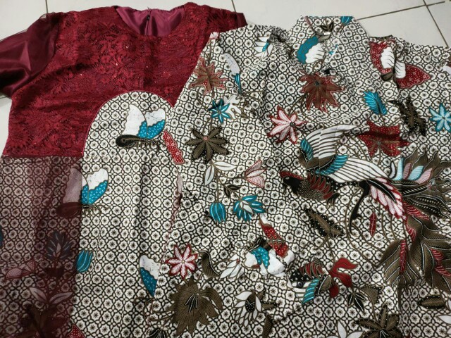 Batik Couple Kebaya Set Elsa Series Tunangan Lamaran Wisuda Kondangan Kekinian 2021