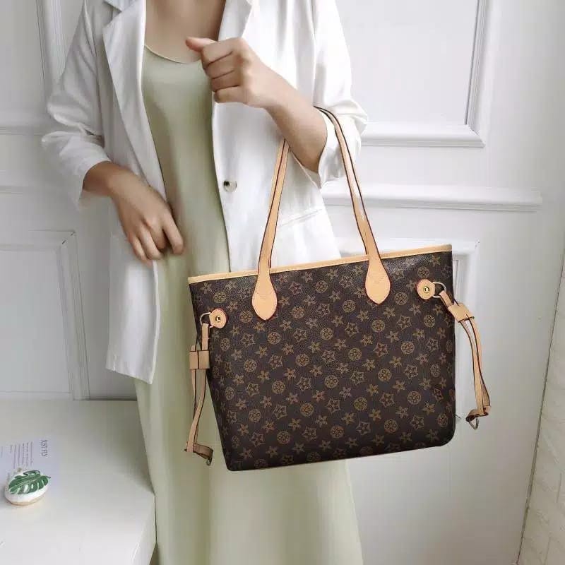 Tas Tote Bag Lnv Neverfull Monogram Fashion Wanita#052