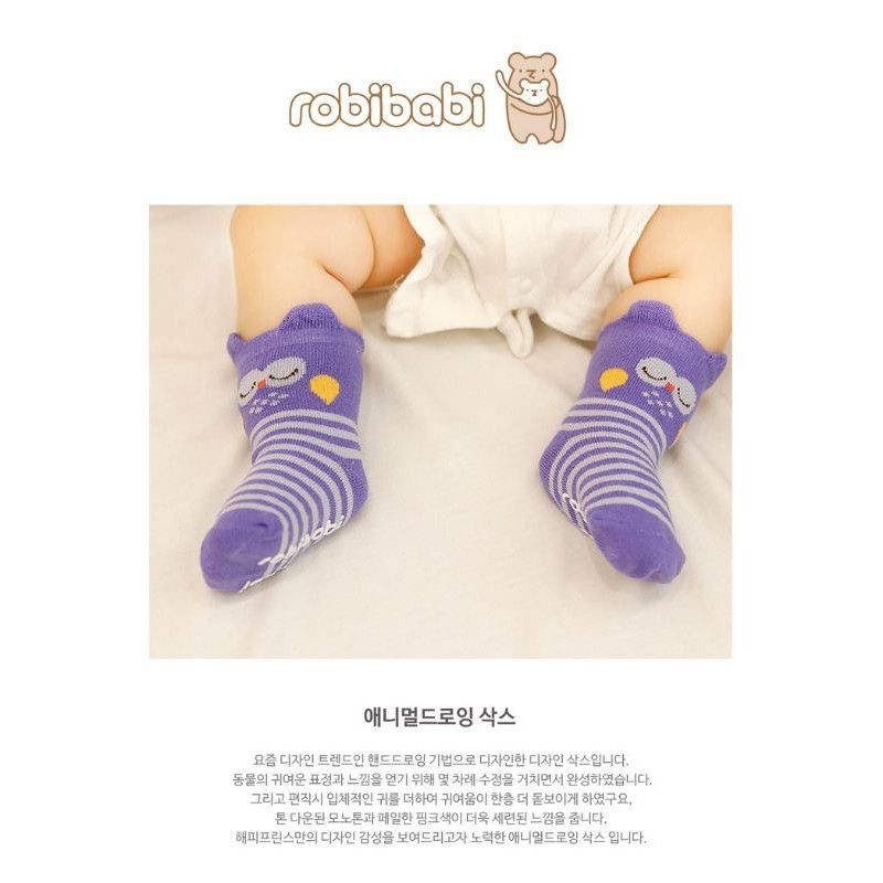 Kaos Kaki Bayi Import Premium Korea Lucu Dengan Anti Slip Unik Motif Animal