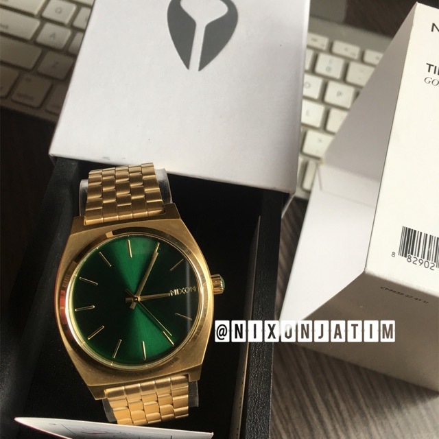 Jam Nixon Time Teller Gold Green Sunray ORIGINAL