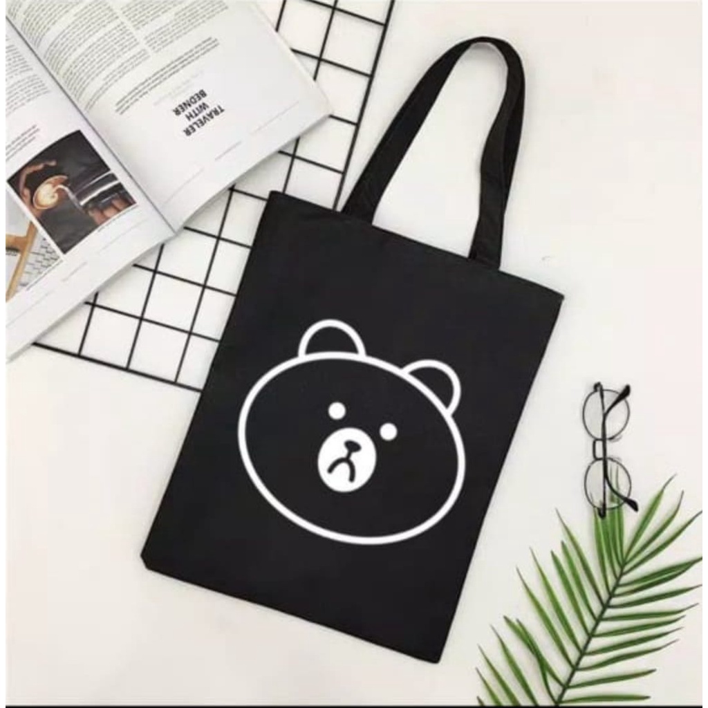 Sanial D1380 ToteBag tote bag custom tas tote wanita kpop murah custom (PEREKAT)