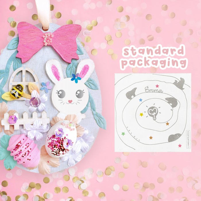 

Produk Terbaru Sparkly Bunny Egg House Art Kit (Paint & Brush Included!) Kids Art Diy