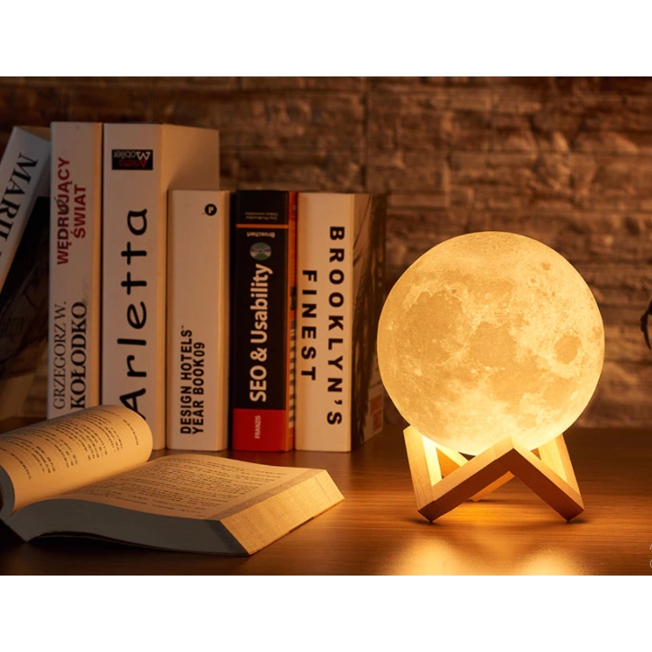 Lampu Tidur Bulan 15 Cm Moon Lamp Humidifier Bulan Pelembab Lampu Unik