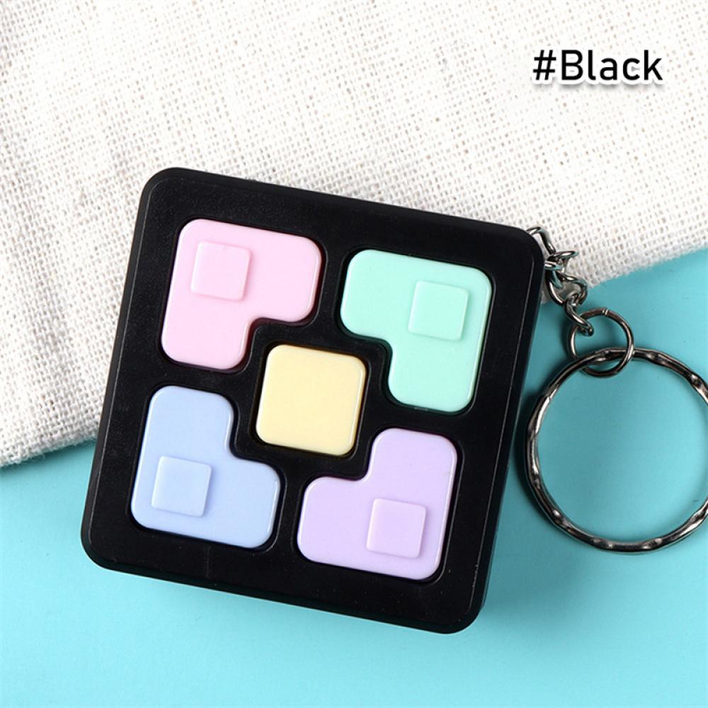 Timekey Mainan Puzzle Rubik Kubus Magic Dengan Lampu LED + Suara + Gantungan Kunci R5V6