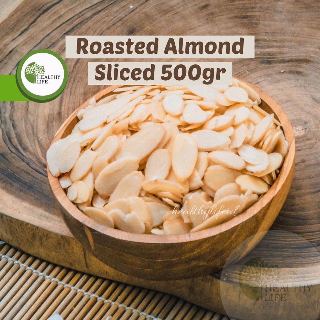 Roasted Almond Sliced 500gr (Irisan Kacang Almond Panggang)