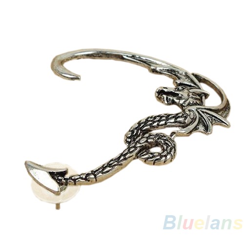 [ONE] Vintage Fly Dragon Cartilage Earrings Bungkus Klip Kiri Telinga Manset Tindik Perhiasan