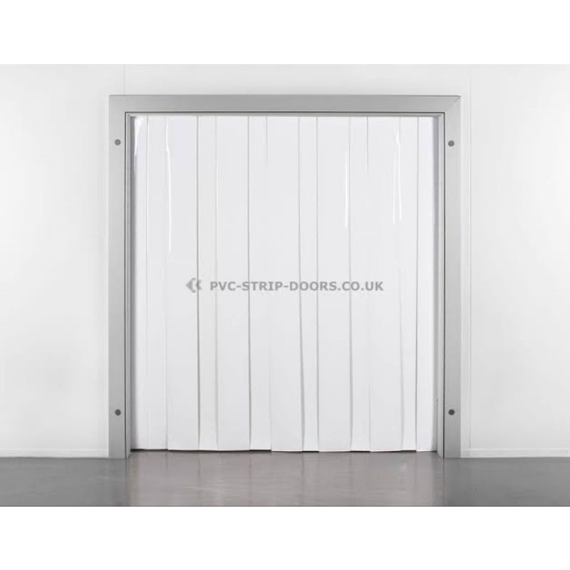 PVC Curtain Set Custom Putih Susu ( Tirai PVC Curtain Rakit )