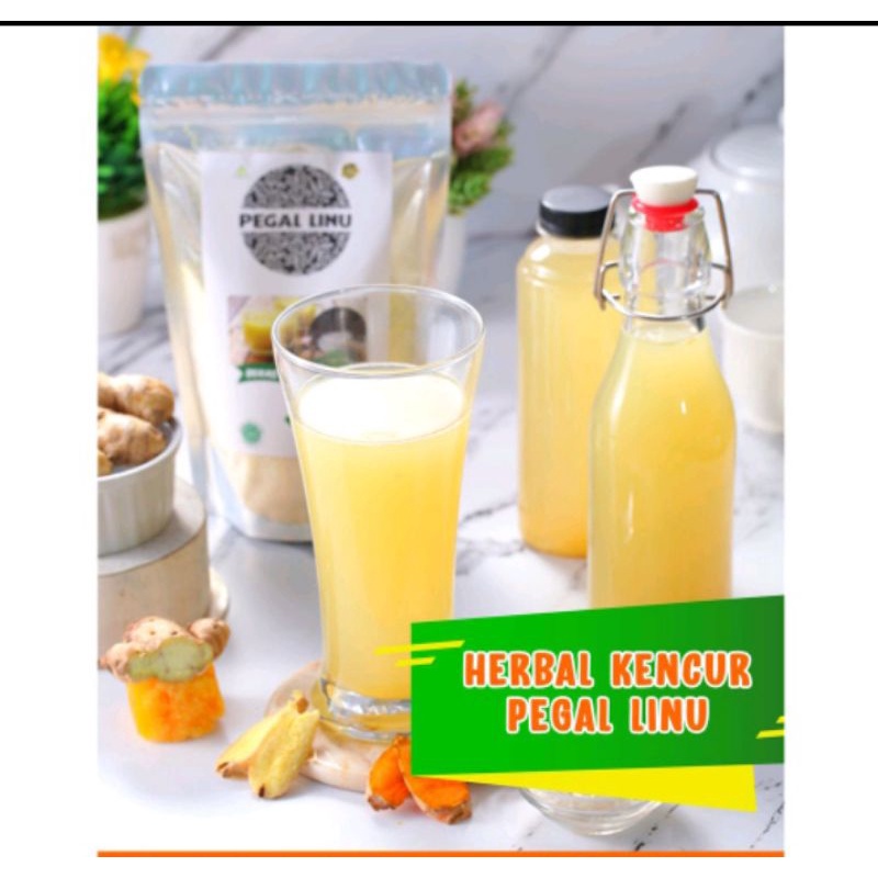 

minuman serbuk instan ekstrak beras kencur pegal linu herbal