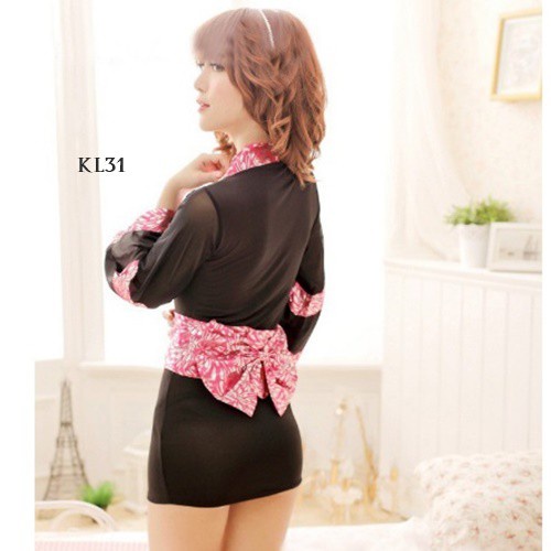 [PALING LARIS] SET SEXY DRESS KIMONO LINGERIE SEKSI JEPANG DEWASA MOTIF WANITA KL31