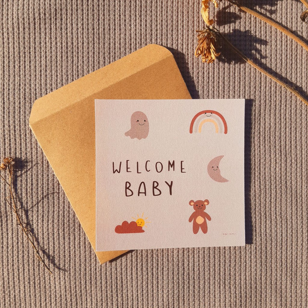 Greeting Card/Kartu Ucapan - Welcome Baby