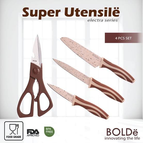 BOLDe Super Utensil Electra Series set pisau premium