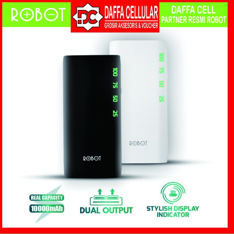 ROBOT POWER BANK ROBOT RT130 10000MAH GARANSI RESMI