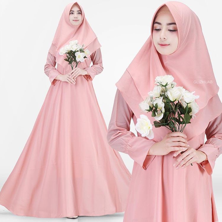 GAMIS SYARI ANNAJAH CAPUCCINO 900GR 110 140 ALLSIZE GAMIS SYARI BUSUI CADAR CREPE HQ POLOS MURAH I.