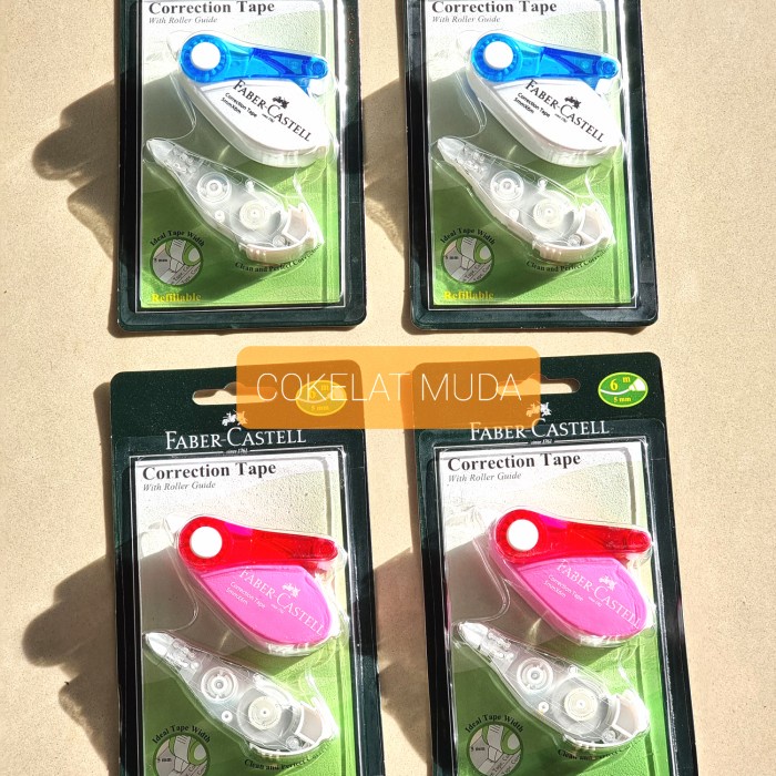 

Bagus Correction Tape (Tip Ex) Kertas Faber Castell + Refill Sr506 (Pcs) Terlaris