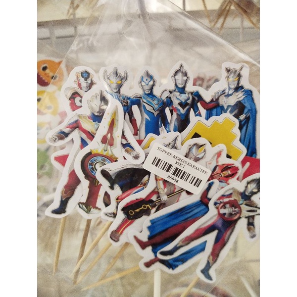TOPPER TUSUK KUE ULANG TAHUN KARAKTER ULTRAMAN