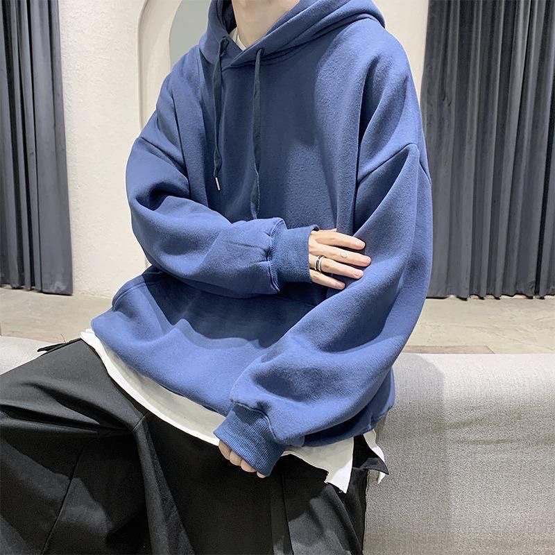 XXL Natural hoodie Panjang 70cm Ld 130  - Hoodie Polos Jumbo Oversize Unisex Pria Wanita