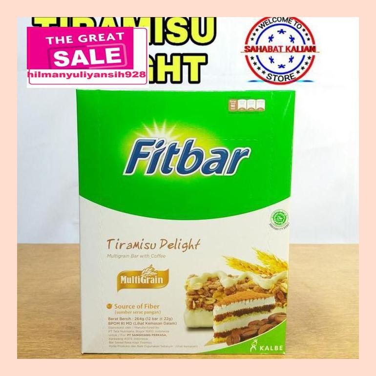 

S50Mra Fitbar Tiramisu Multigrain 22Gr 1 Box Isi 12 Pcs Ret05Vh