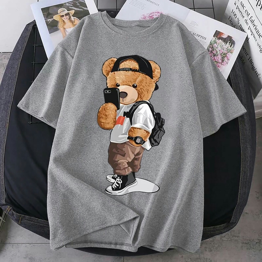 BISA COD//baju oversize terbaru baju BEAR size L,XL,XXL baju terlaris baju keren fashion kekinian - covid.fashion