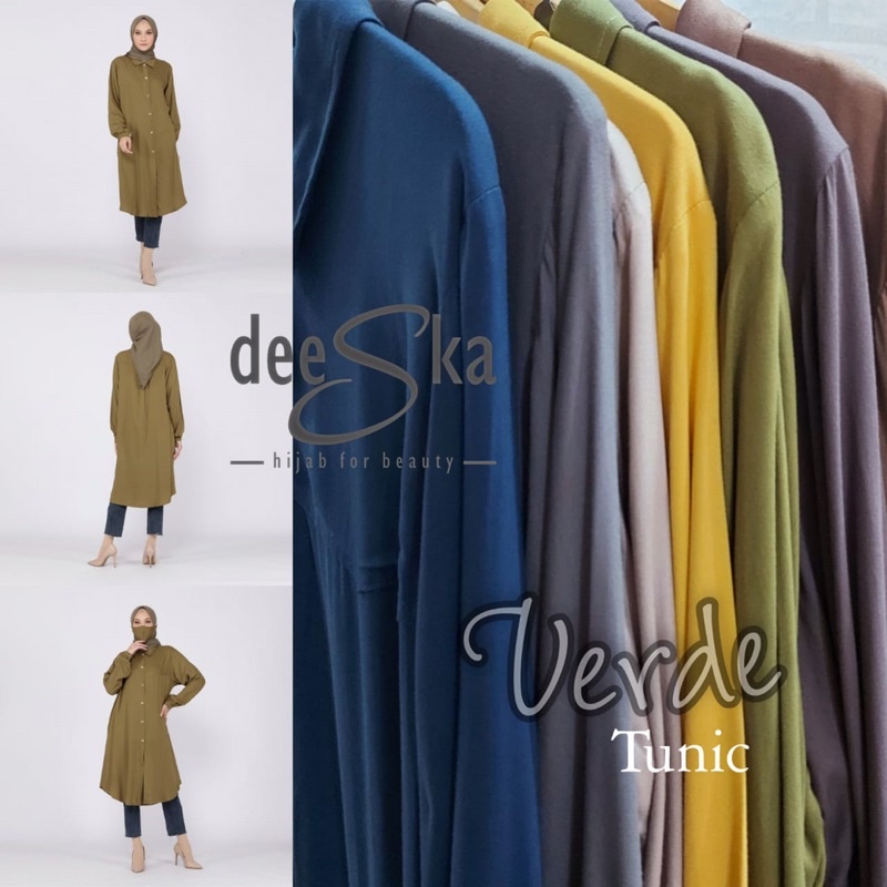 DEESKA TUNIC VERDE SERIES | KEMEJA BLOUSE