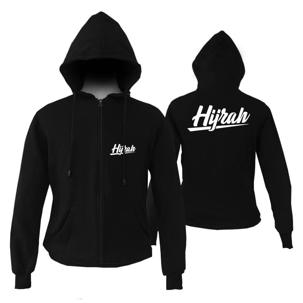 Jaket HIJRAH Islam Zipper All Size - Big Size - Size S M L XL XXL XXXL XXXXL XXXXXL
