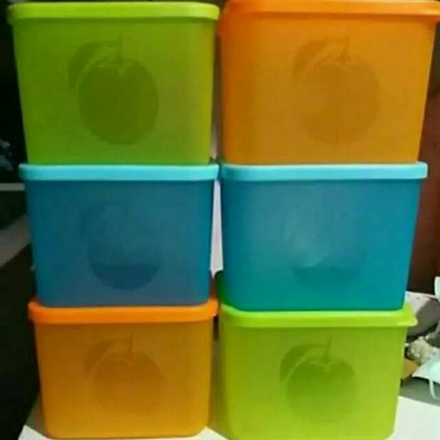 Grosir 12 pcs Toples sealware persegi uk M  merek Lemony 1000 ml toples serbaguna