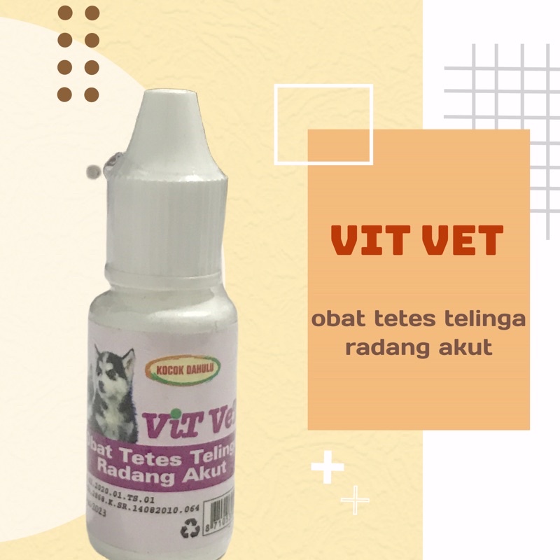 VIT VET OBAT TETES TELINGA RADANG AKUT