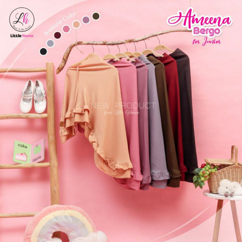 Bergo anak/Bergo ameena by little hanna/Bergo anak premium