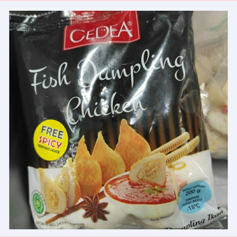 

cedea fish dumpling chicken + saos spicy