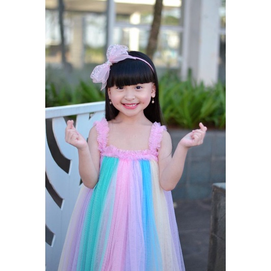 DRESS PETITE RAINBOW UNICORN