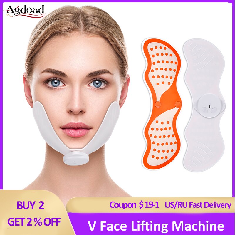 PreOrder EMS Face Lifting Machine Electric V Face Slimming Massager Facial Vibration
