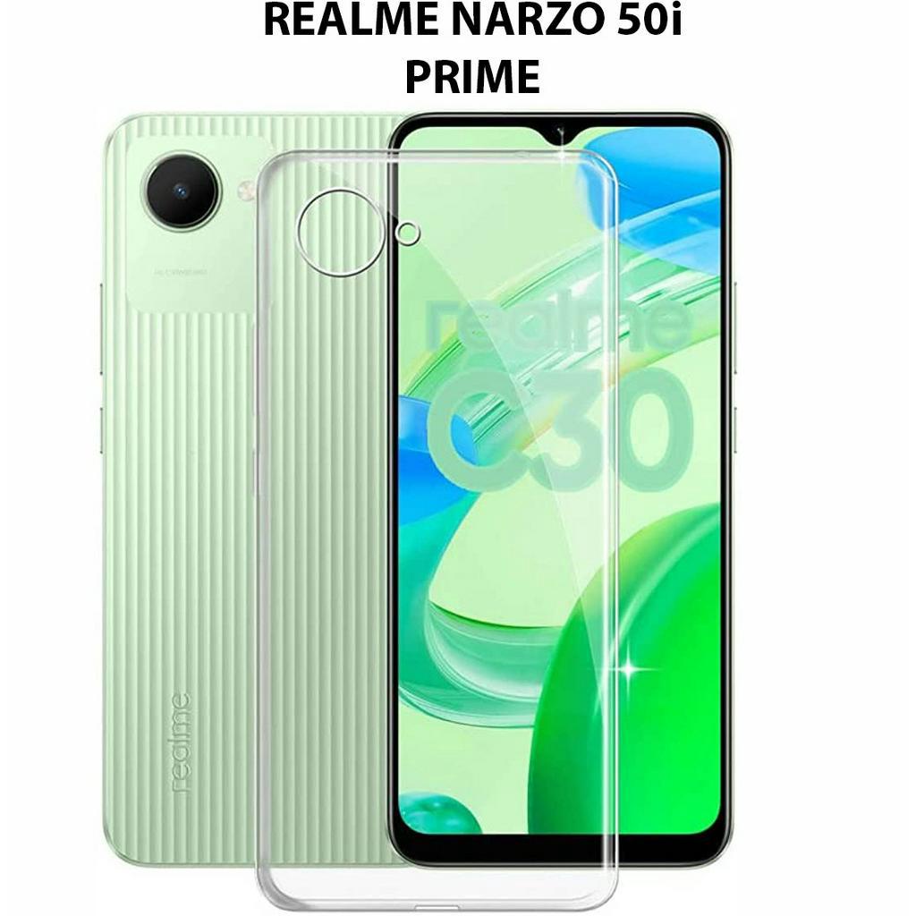 Case REALME Narzo 50i PRIME Casing Clear HD KETEBALAN 2MM BENING TRANSPARAN TPU Premium Softcase