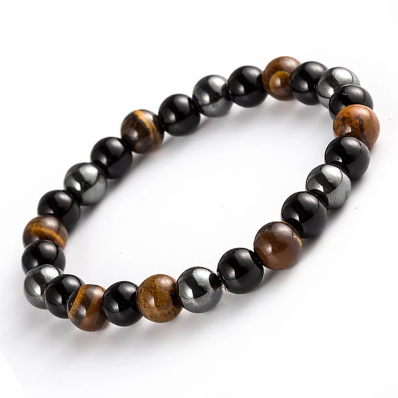 Hematite Batu Alam Tiger Eye Stone Gelang