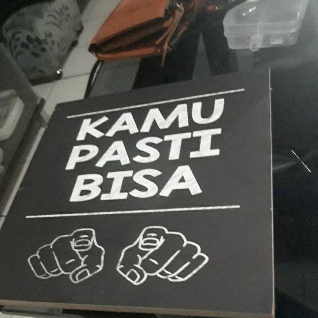  Hiasan  Dinding  Poster Kayu  QUOTES KATA MOTIVASI 20x20cm 