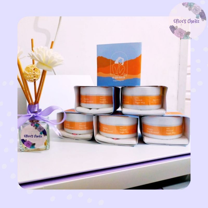 Emma Sugar Waxing Kit ° Sugar Wax ° Pencabut bulu ketiak dan brazilian wax