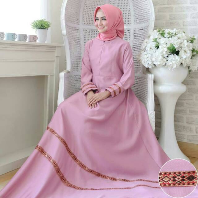 MARLINA Gamis dress syarii maxi REAL PIC good quality