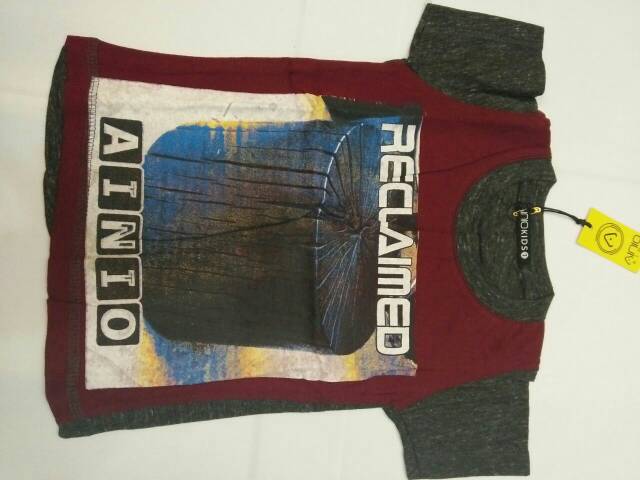 Kaos distro anak reclaimed kaos anak lengan pendek