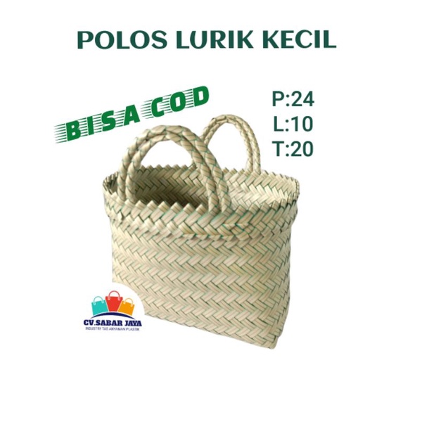 Tas Anyaman Plastik LURIK  POLOS KECIL untuk Belanja Pasar Berkat Souvenir Hampers Parcel Kotak Nasi Tas Anyaman Plastik Polos Tas Keranjang Plastik jinjing POLOS Tas Anyaman Plastik POLOS LURIK KECIL untuk Belanja/ANYAMAN PLASTIK PREMIUM