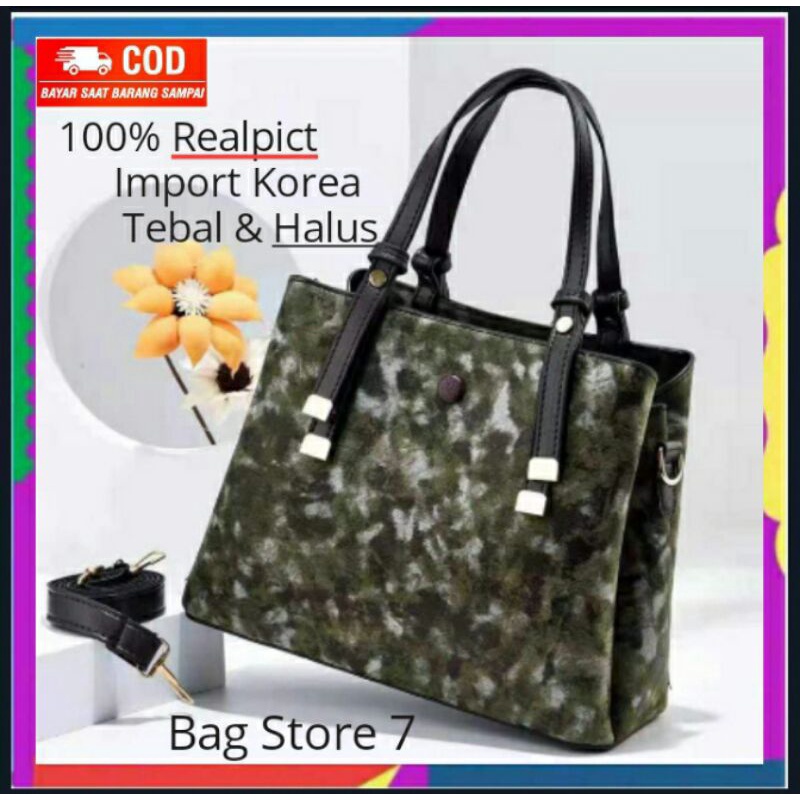 TAS KERJA SELEMPANG BAHU SHOULDER BAG WANITA CEWEK CEWE PEREMPUAN REMAJA IMPORT KOREA TERBARU MURAH 