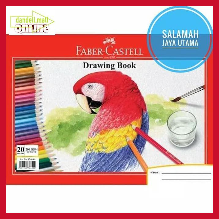 

U8Tyrt67- Drawing Book A4 Faber Castell / Buku Gambar A4 Faber Castell E3Yrf797-