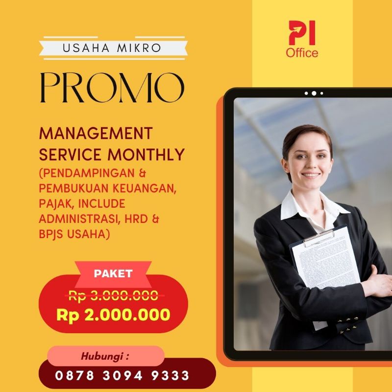 

Penyediaan Layanan Bulanan Manajemen untuk UMKM Harga Terjangkau