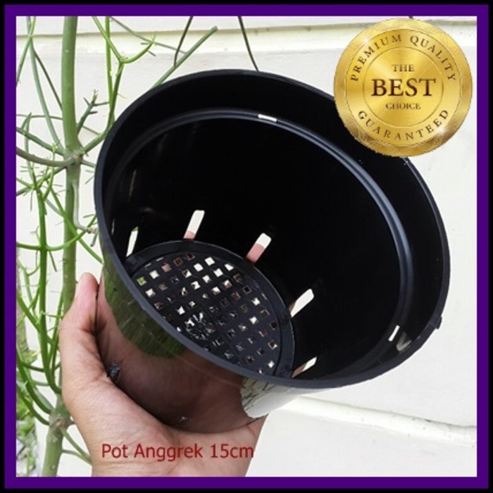 Pot Bunga Anggrek 15cm | Jual Pot Plastik Orchid 15 Cm Grosir Murah