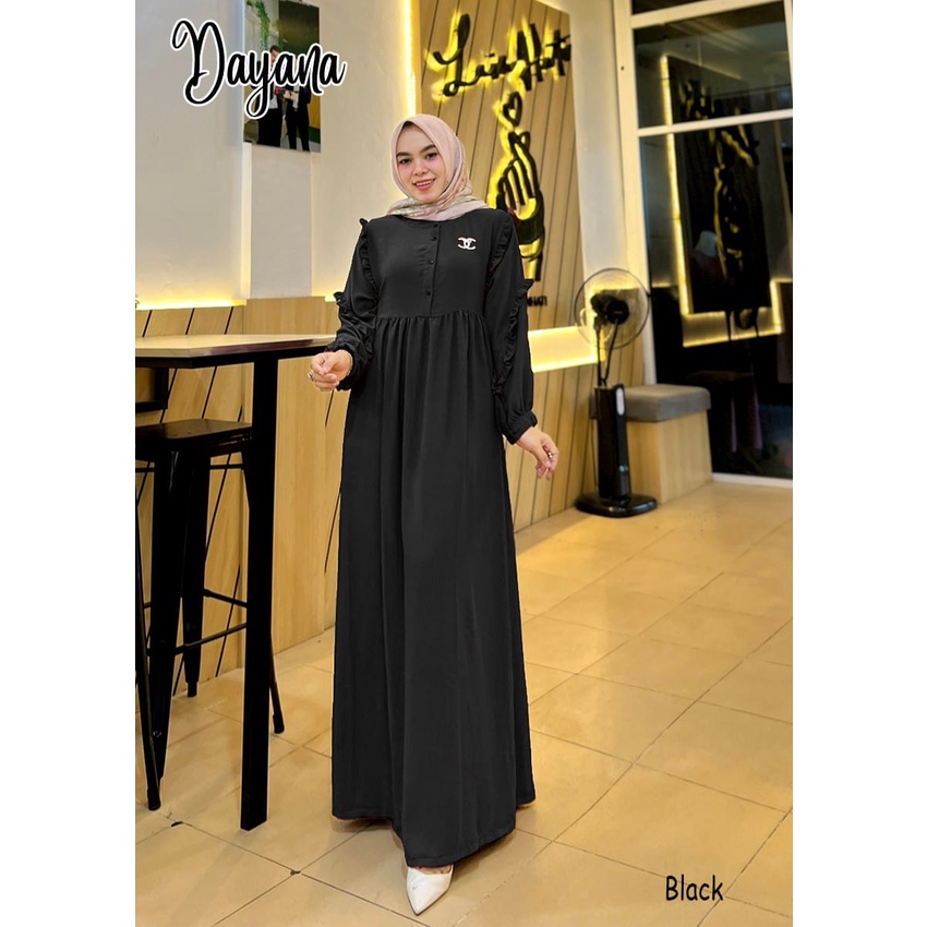 DRESS KONDANGAN POLOS SIMPLE DAYANA