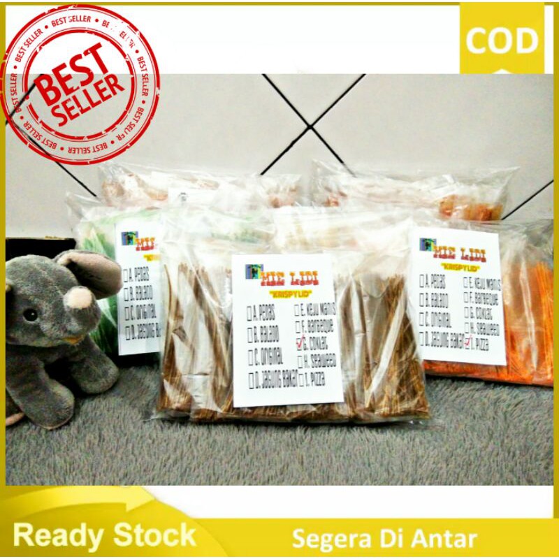 

Khusus Toko / Agen Krispy Lid Mie Lidi Isi 30 / Mie Lidi 700gram /Mie Lidi Kiloan /Makaroni/si umang