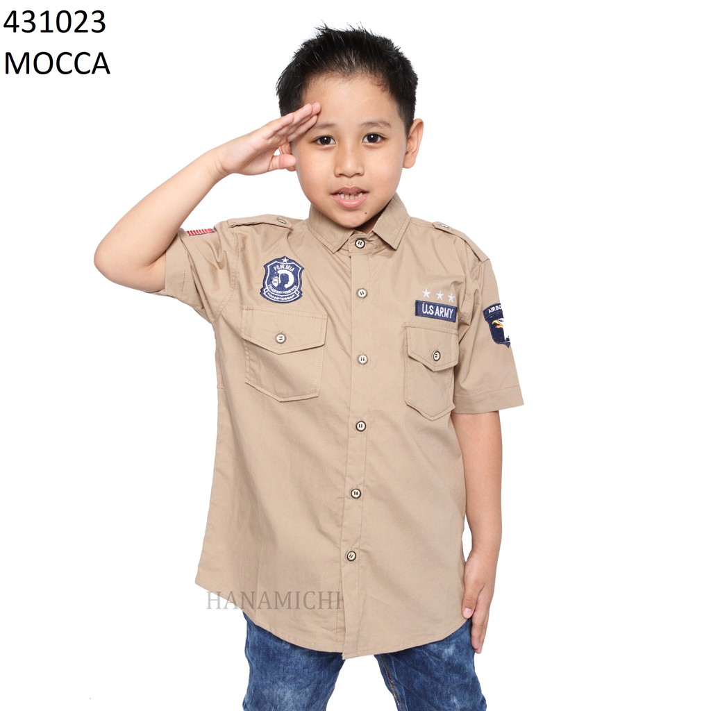 Hanamichi 431023 Baju Kemeja Anak Lengan Pendek