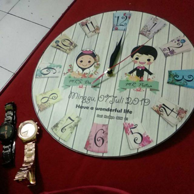 Jam Dinding Murah Kado Pernikahan Souvenir Dekorasi