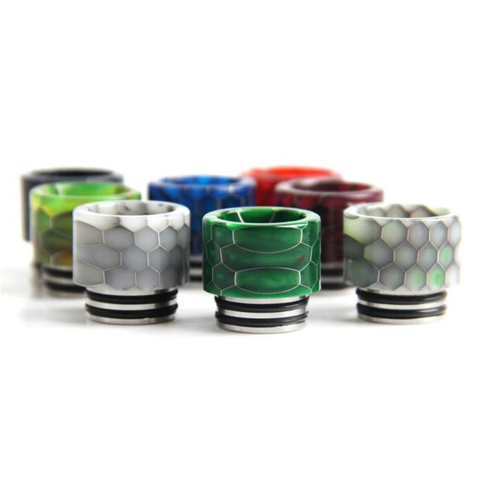 DRIP TIP 810 SNAKE SKIN RESIN Driptip Snake Stainless Steel Vape