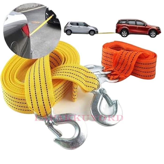 Tali Derek Mobil / Penarik Mobil Mogok / Penderek Mobil Darurat / Car Emergency Tow Rope / Tali Kuat Penarik Mobil / Towing Rope / Tali Bantu Tarik Mobil Mogok Rusak Murah