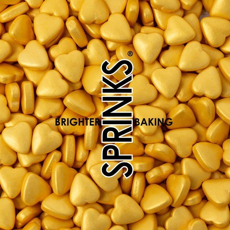 

Gold Hearts Sprinks Sprinkles 85 Gram